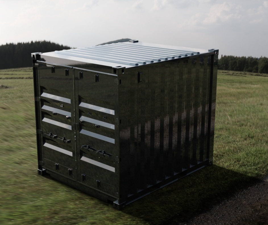 10ft ISO Shipping Container 3D CAD Model