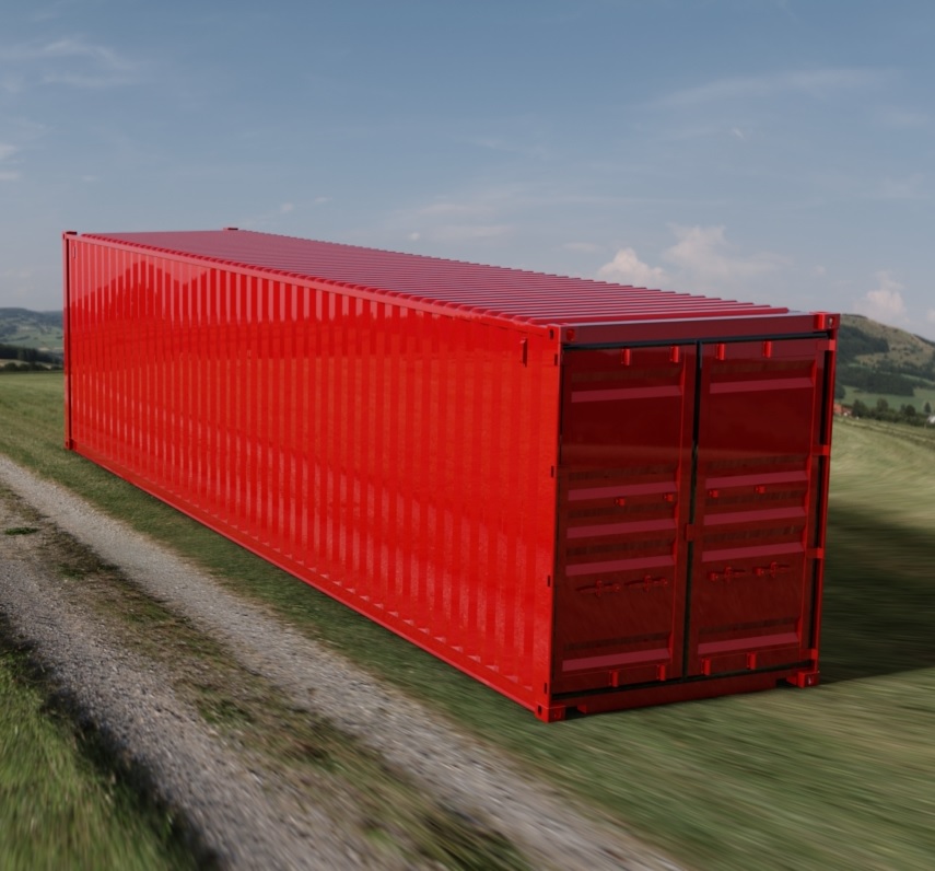 40ft High Cube ISO Shipping Container 3D CAD Model