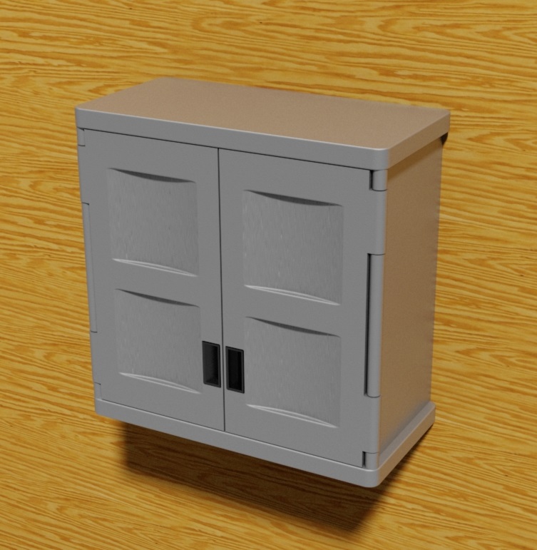 Wall Mounted Cabinet 3D CAD Model