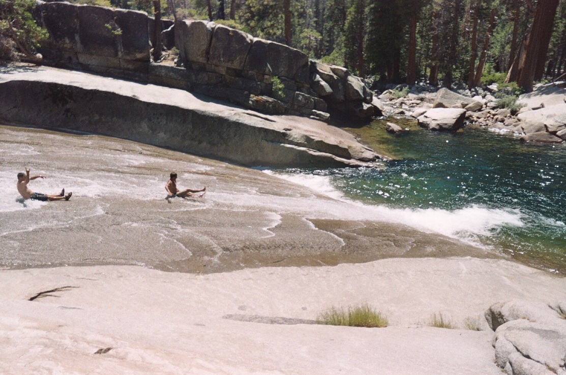 Backpacking Yosemite Waterslide