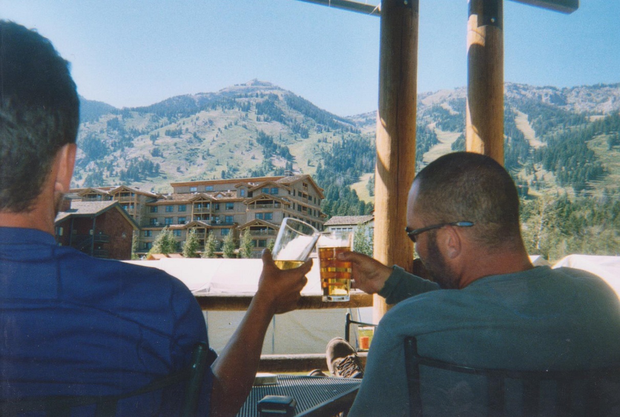 Backpacking the Grand Tetons Beers at Teton Village