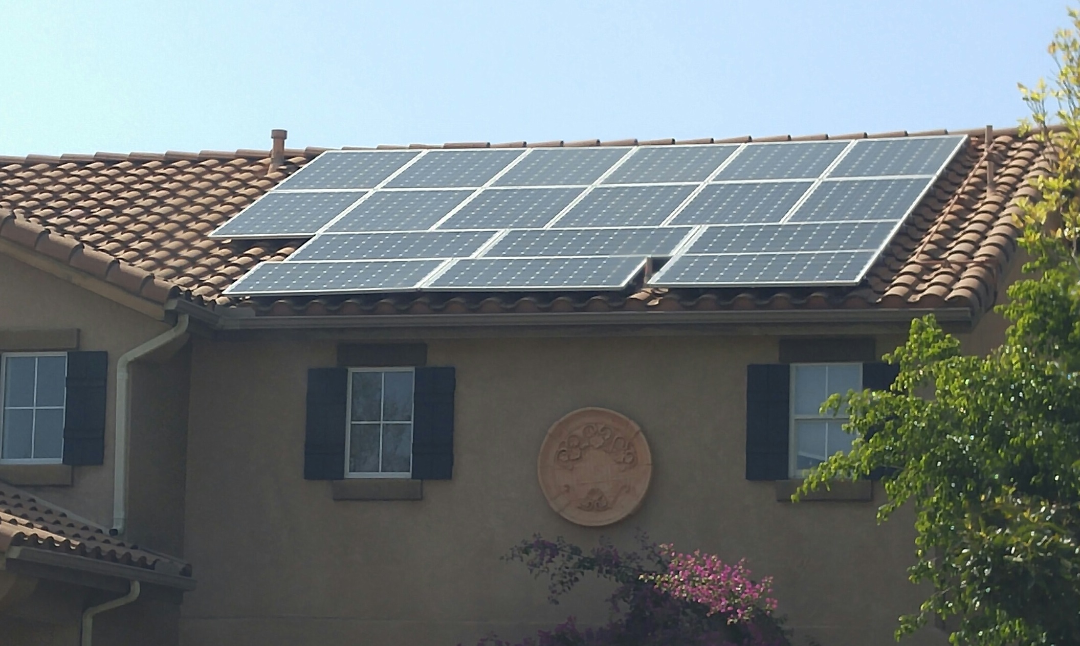 Residential Solar Power System Installed