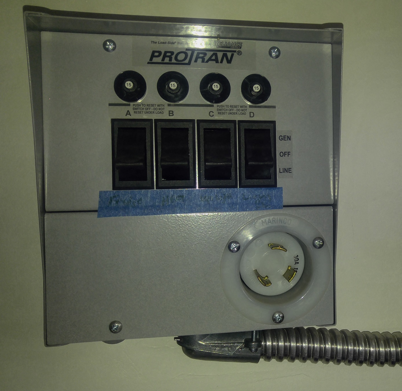 Generator Manual Transfer Switch