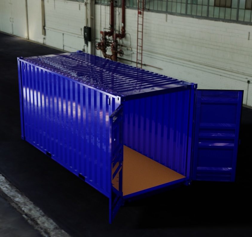 20ft High Cube ISO Shipping Container 3D CAD Model