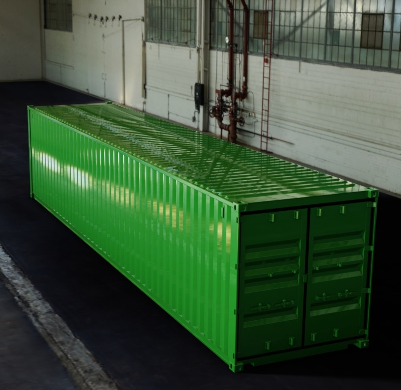 40ft ISO Shipping Container 3D CAD Model